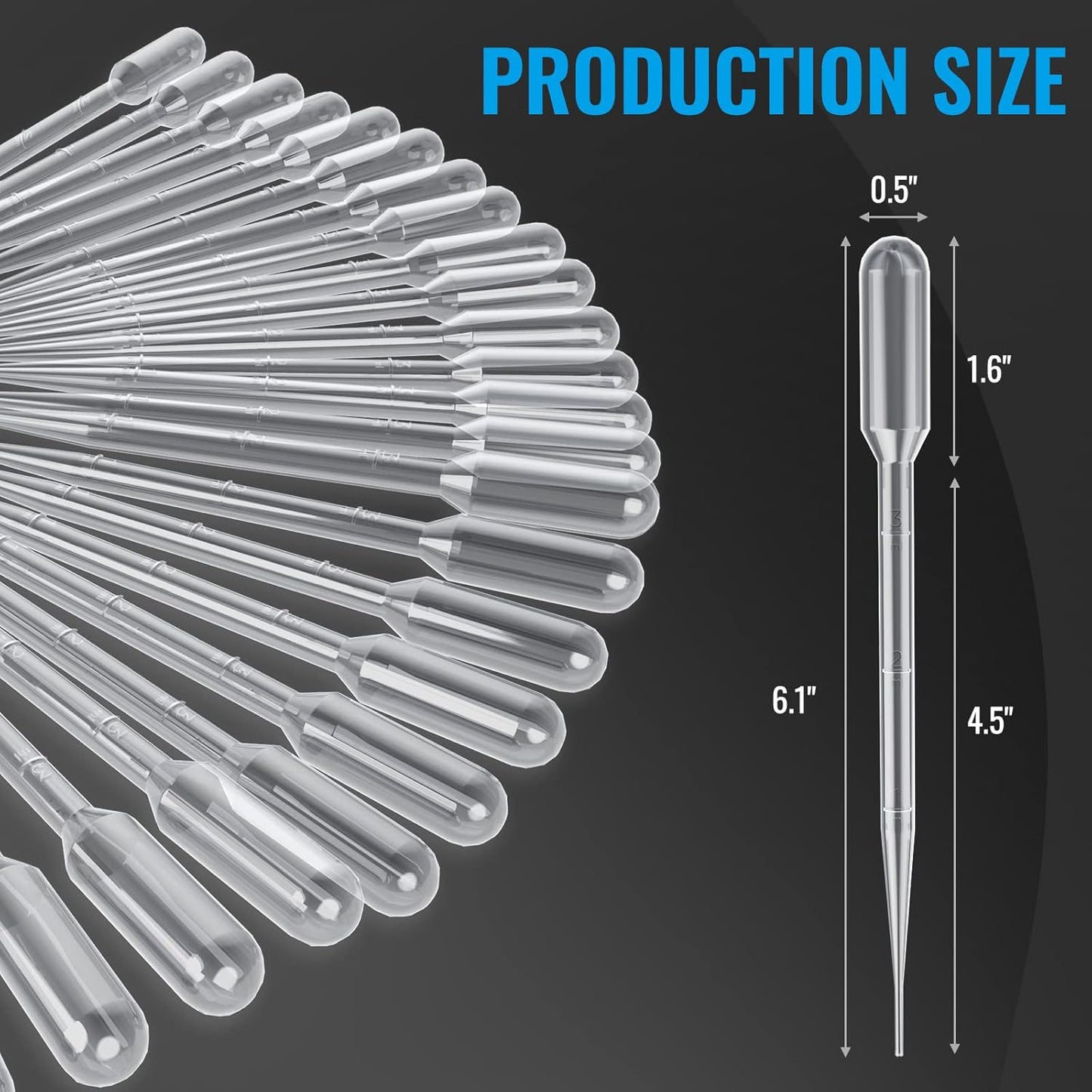 Darkfield Microorganism Model with 100Pcs 3mL Pipettes