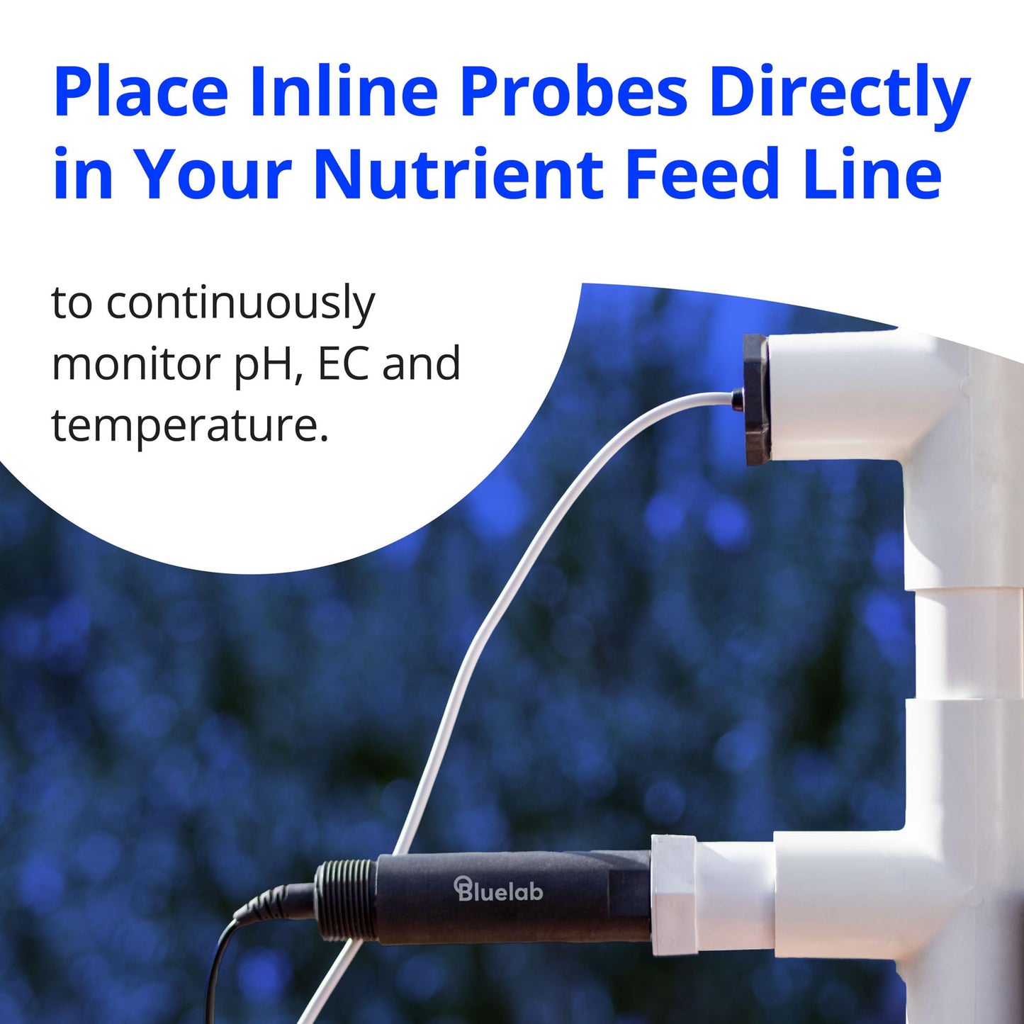 Bluelab Guardian Monitor Inline Wi-Fi for Real-time pH, Temperature, and Conductivity (TDS/PPM) Measurements in Water with Calibration, 3-1 Digital Nutrient Meter for Inline Dosing Systems