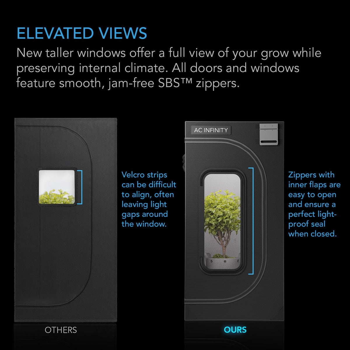 AC Infinity CLOUDLAB Grow Tents, Size and Layout Options