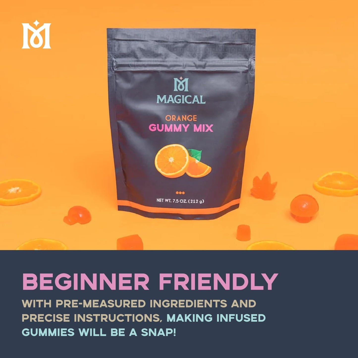 Magical Butter Normal Gummy Mix 4 Pack – Watermelon & Orange – Easy, Warm-Water Candy Mix for Homemade Gummies