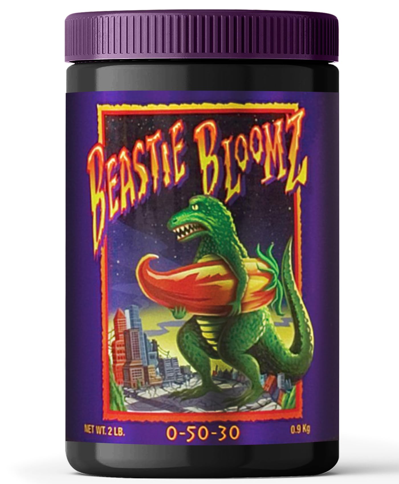 FoxFarm Beastie Bloomz Soluble Fertilizer - High-Phosphorus Fertilizer for Mid to Late Flowering, pH Balanced - Supports Blossom Development, NPK 0-5-3 (6 oz)