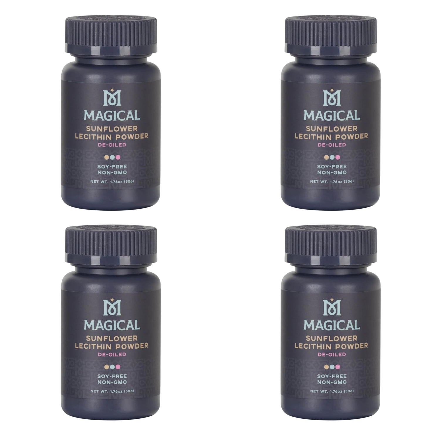 MAGICAL BUTTER Sunflower Lecithin Powder 2-Pack – Soy-Free, Non-GMO, Vegan & Kosher Emulsifier for Baking, Butter & Oil Stabilizer – 1.76 oz Each