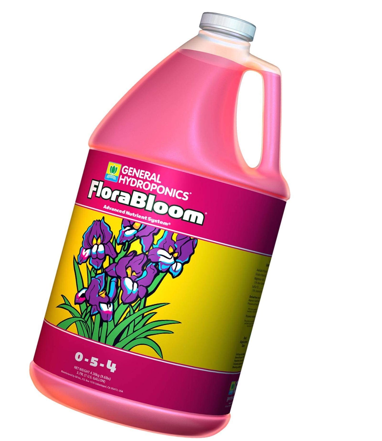 General Hydroponics FloraBloom 0-5-4, Use With FloraMicro & FloraGro for a Tailor-Made Nutrient Mix, Provides Nutrients for Reproductive Growth, Ideal for Hydroponics, 1-Quart