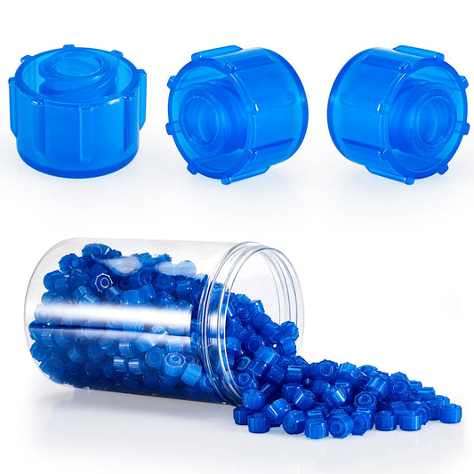 FOUR E'S SCIENTIFIC 300 pcs Syringe Tip Caps Blue