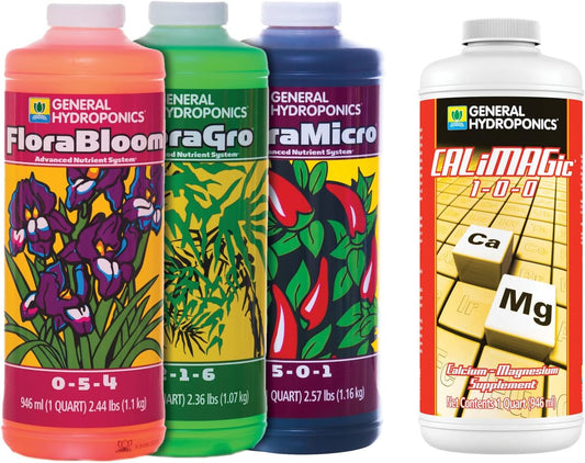 General Hydroponics FloraSeries and CALiMAGic Bundle for Hydroponic Growing Systems