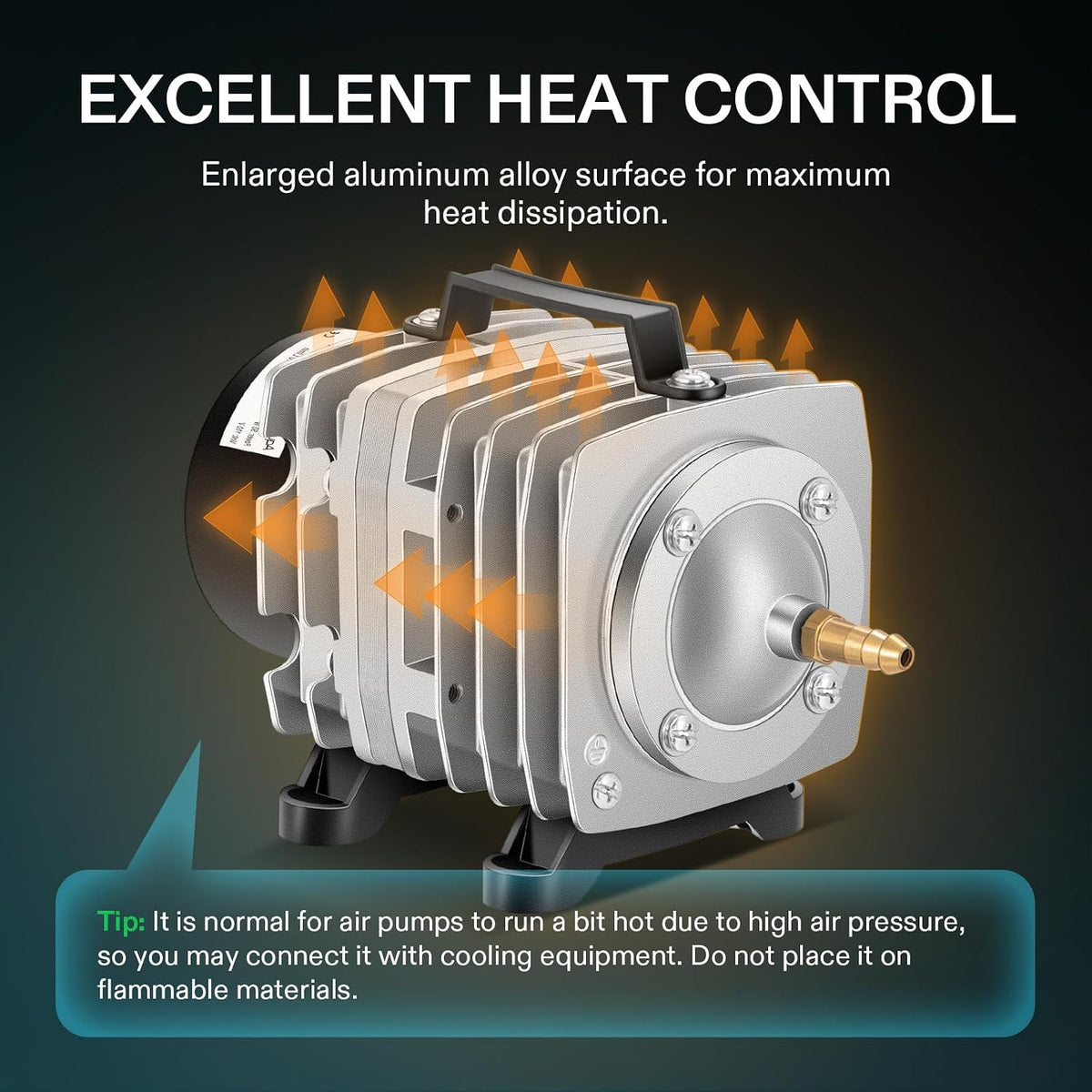 VIVOSUN Aquarium Air Pumps, Multiple Flow Options