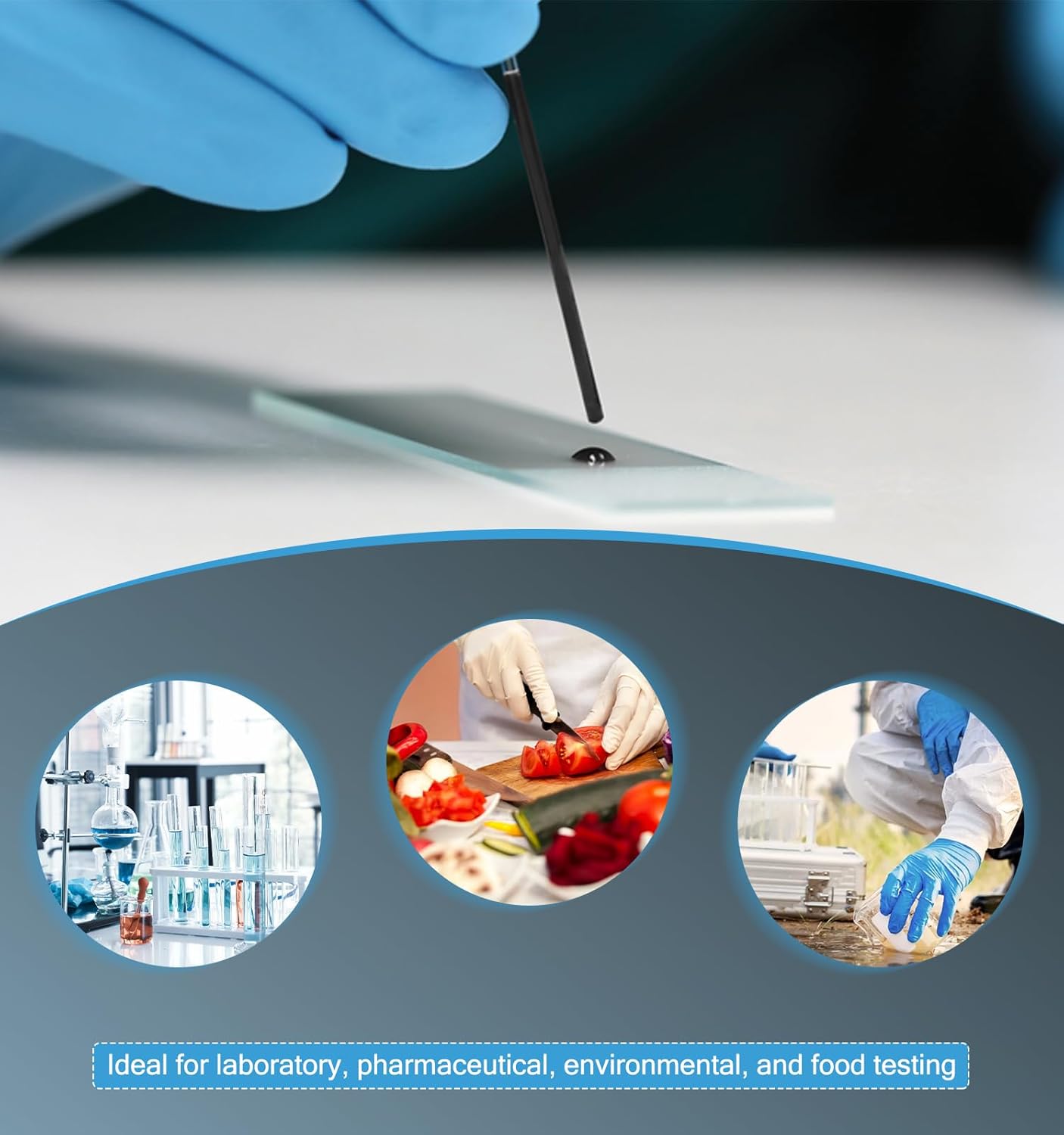 FOUR E'S SCIENTIFIC TLC Plates 25mm x 75mm, Glass Backed Silica Gel Lab Thin Layer Chromatography Plates GF254, Pack of 80