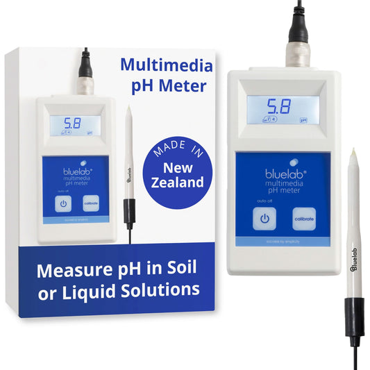 Bluelab Combo Meter for pH, Temperature & Conductivity in Water - Easy Calibration, Digital EC/TDS/PPM Tester for Hydroponics & Indoor Plants (METCOM)