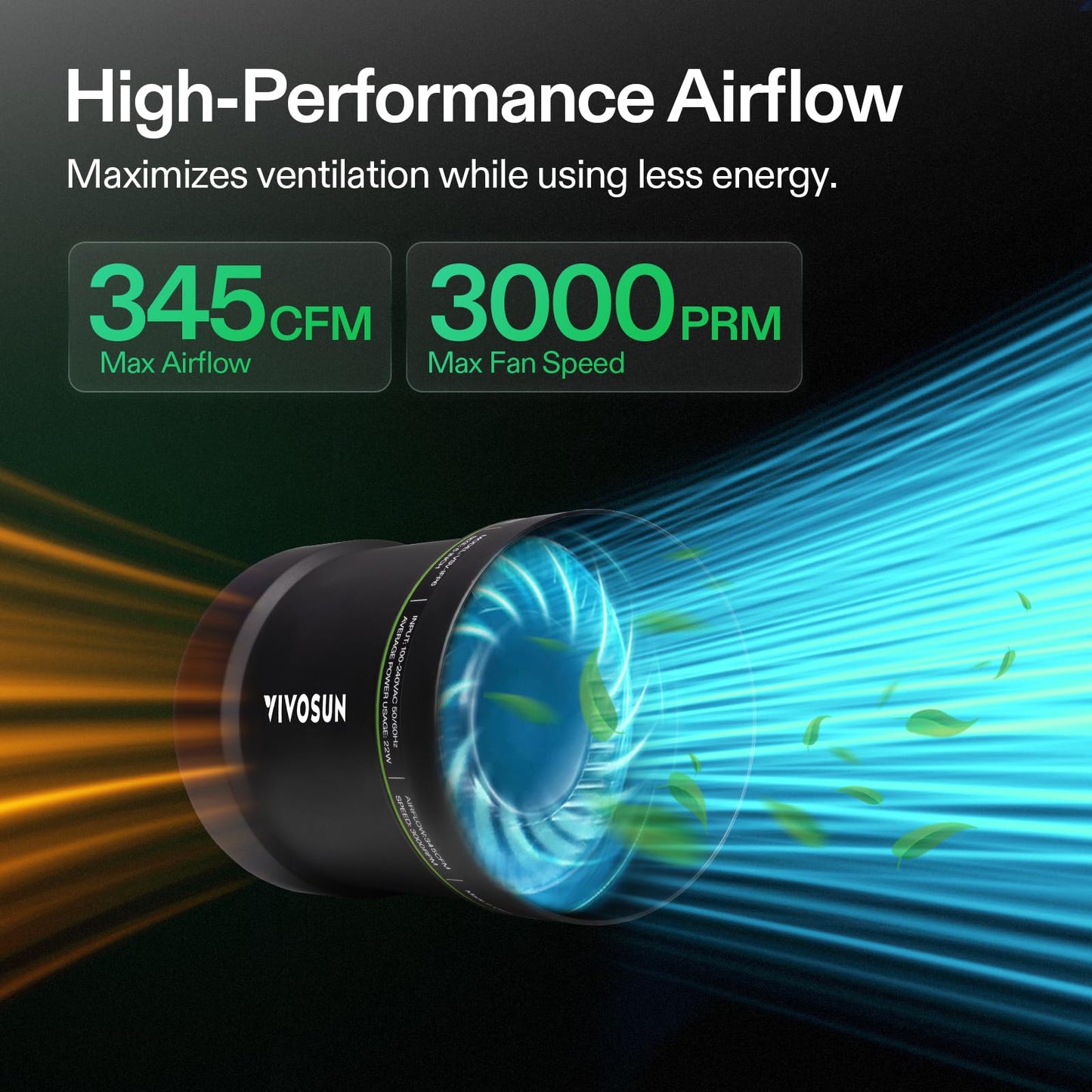 VIVOSUN 6 Inch Inline Duct Fan 240 CFM, HVAC Exhaust Ventilation Fan with Low Noise for Basements, Bathrooms, Kitchens and Attics, Silver