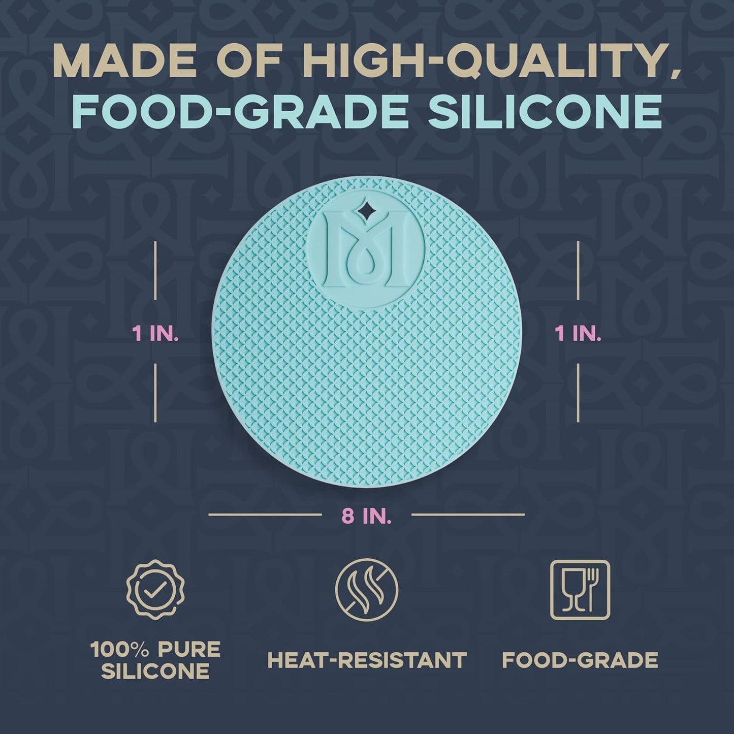 Magical Butter Magical Trivet Mats - Durable Silicone Mats for Carrying Trays, Molds & More - Easy-to-Clean & Dishwasher Safe Silicone Mats - Versatile for Drying Mats, Potholders & More (Pack of 3)