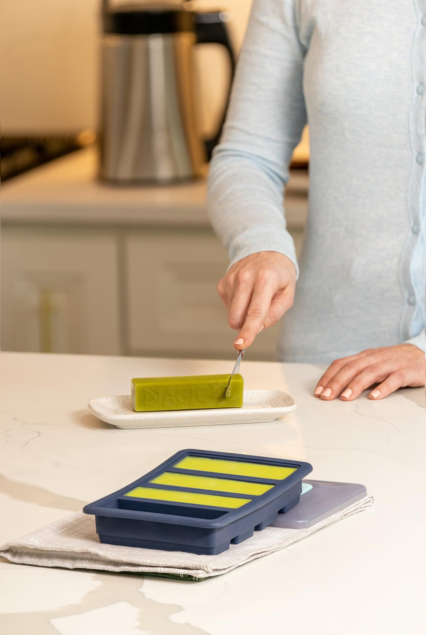 Magical Butter Silicone Non-Stick Tray – BPA-Free Mold for Easy Butter, Brownies, Granola & Chocolate Bars – Creates 8 Tbsp Sticks for Baking & Cooking