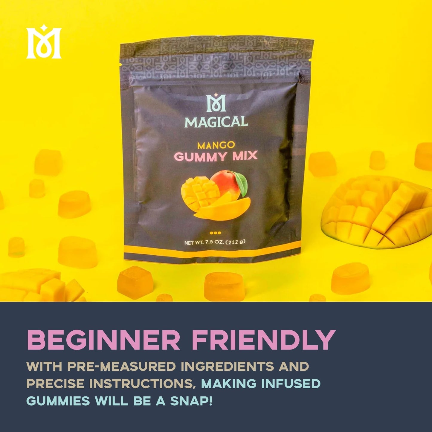 Magical Butter Normal Gummy Mix 4 Pack – Watermelon & Orange – Easy, Warm-Water Candy Mix for Homemade Gummies