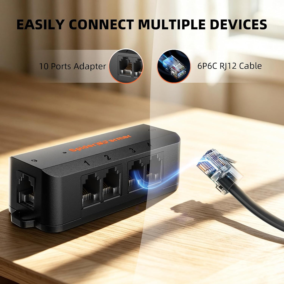 Spider Farmer GGS Pro Adapter Grow System Universal Ten-Port Expansion Hub