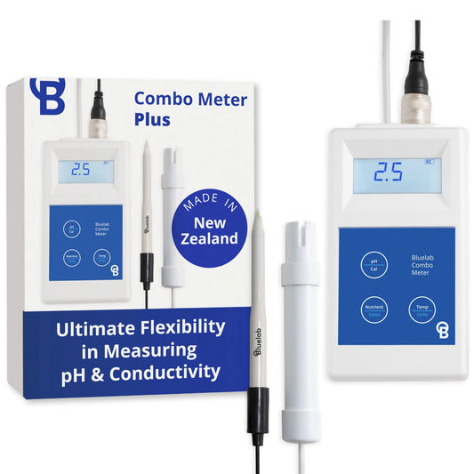 Bluelab Combo Meter for pH, Temperature & Conductivity in Water - Easy Calibration, Digital EC/TDS/PPM Tester for Hydroponics & Indoor Plants (METCOM)