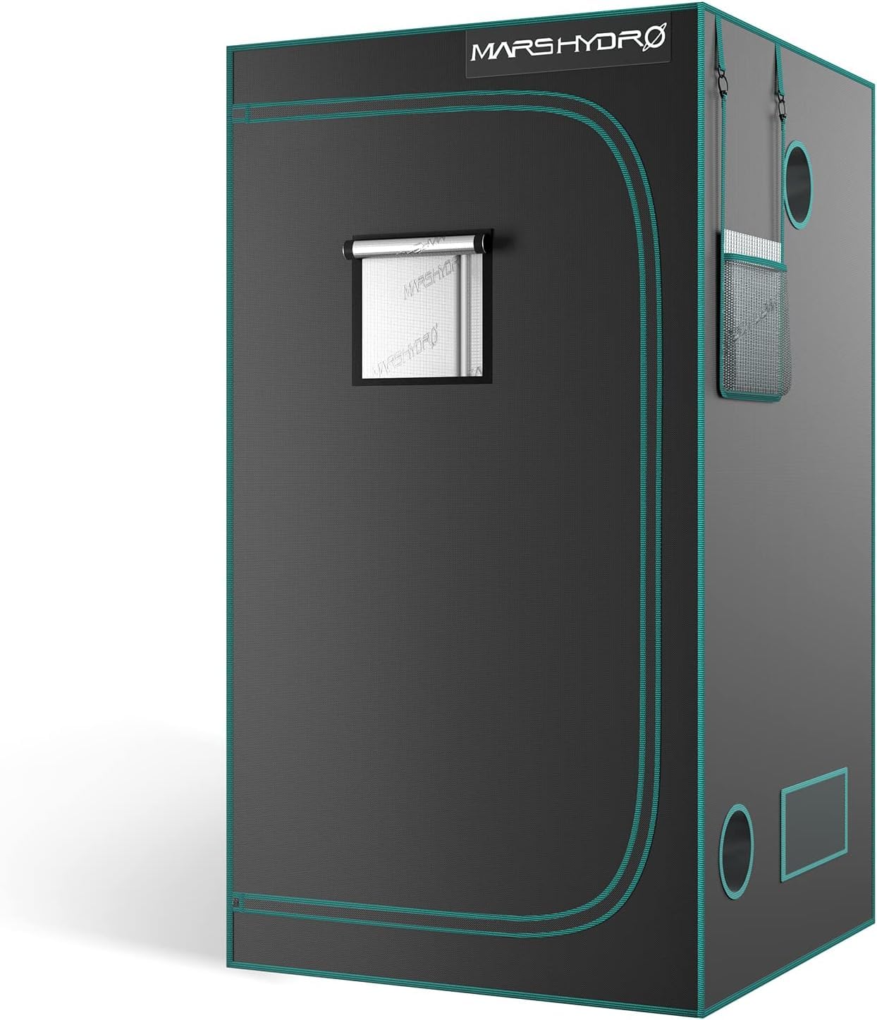 MARS HYDRO 2x2 Advanced Grow Tent, 24"x24"x55" High Reflective Mylar 1680D for Hydroponics Indoor Plant Growing, with Observation Window,Floor Tray and Smooth Zipper for TS600/TS1000