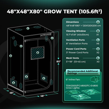 MARS HYDRO Grow Tents, Multiple Sizes