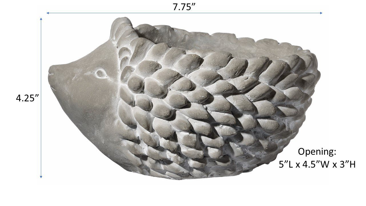 Classic Home and Garden Cement Buddies Animal Planter - Cute Desk Decoration - UV Coated Animal Vase w/Removable Drain Plug - Succulent Planter for Indoor/Outdoor Use (Bird Planter, Rust, Large)