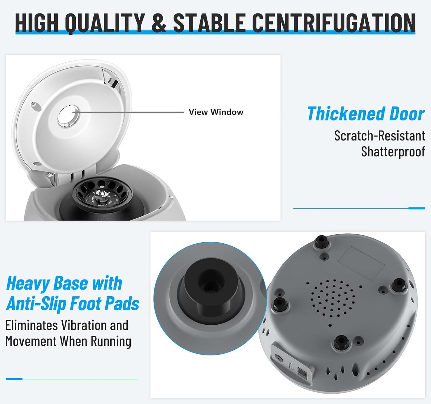 FOUR E'S SCIENTIFIC 500-15000 RPM Lab Benchtop Centrifuge, Model CF0201002