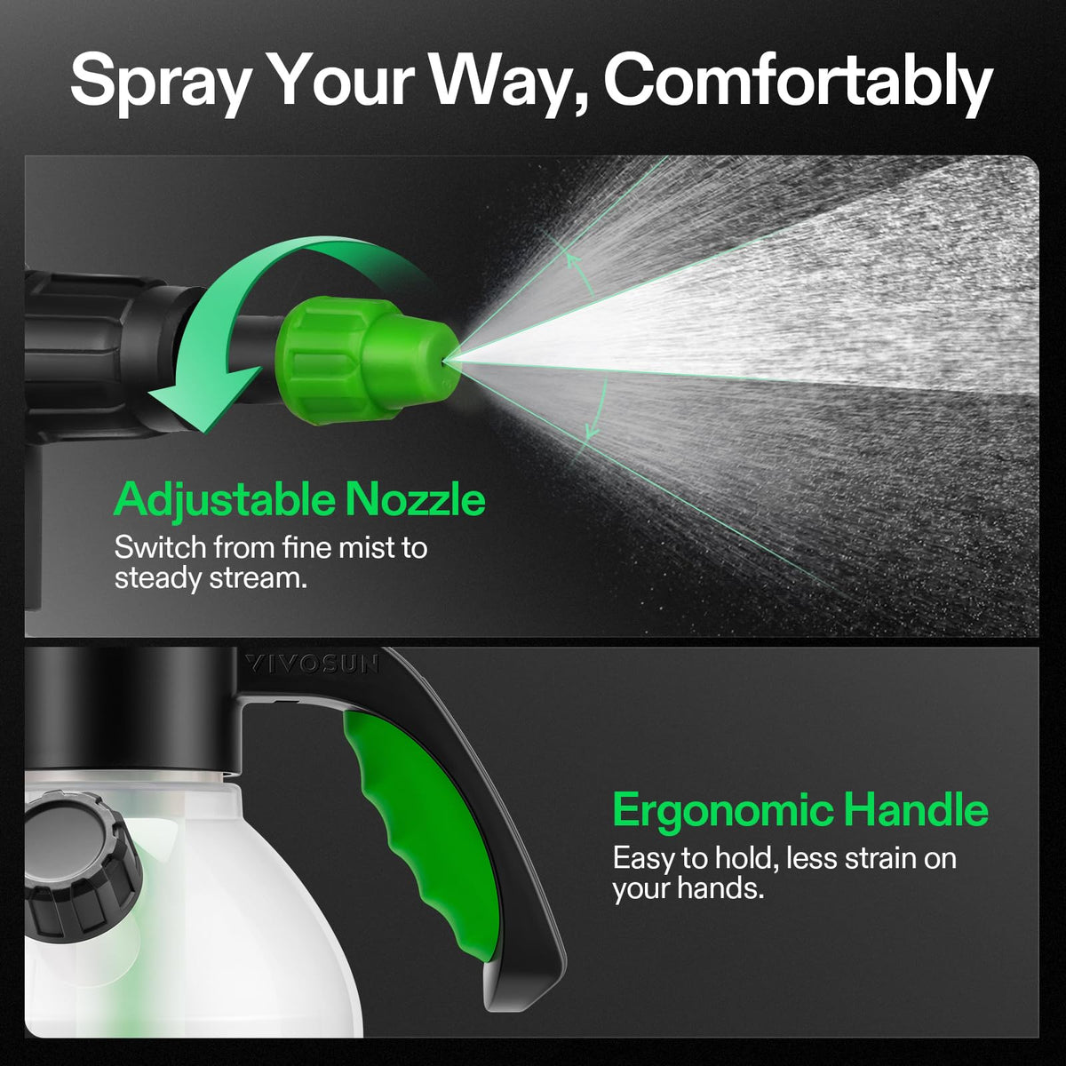 VIVOSUN Hand Pump Sprayers, Size and Pack Options
