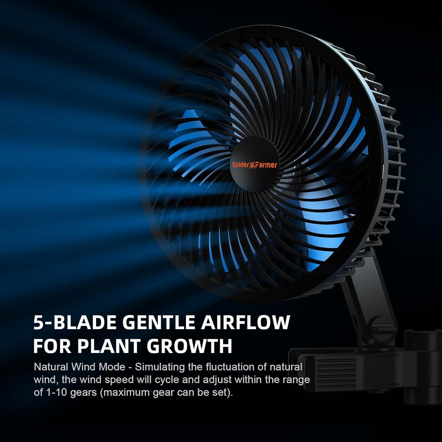 Spider Farmer New Grow Tent Fan 6" and SF300 LED Grow Lights Sunlike Full Spectrum Plant Grow Light