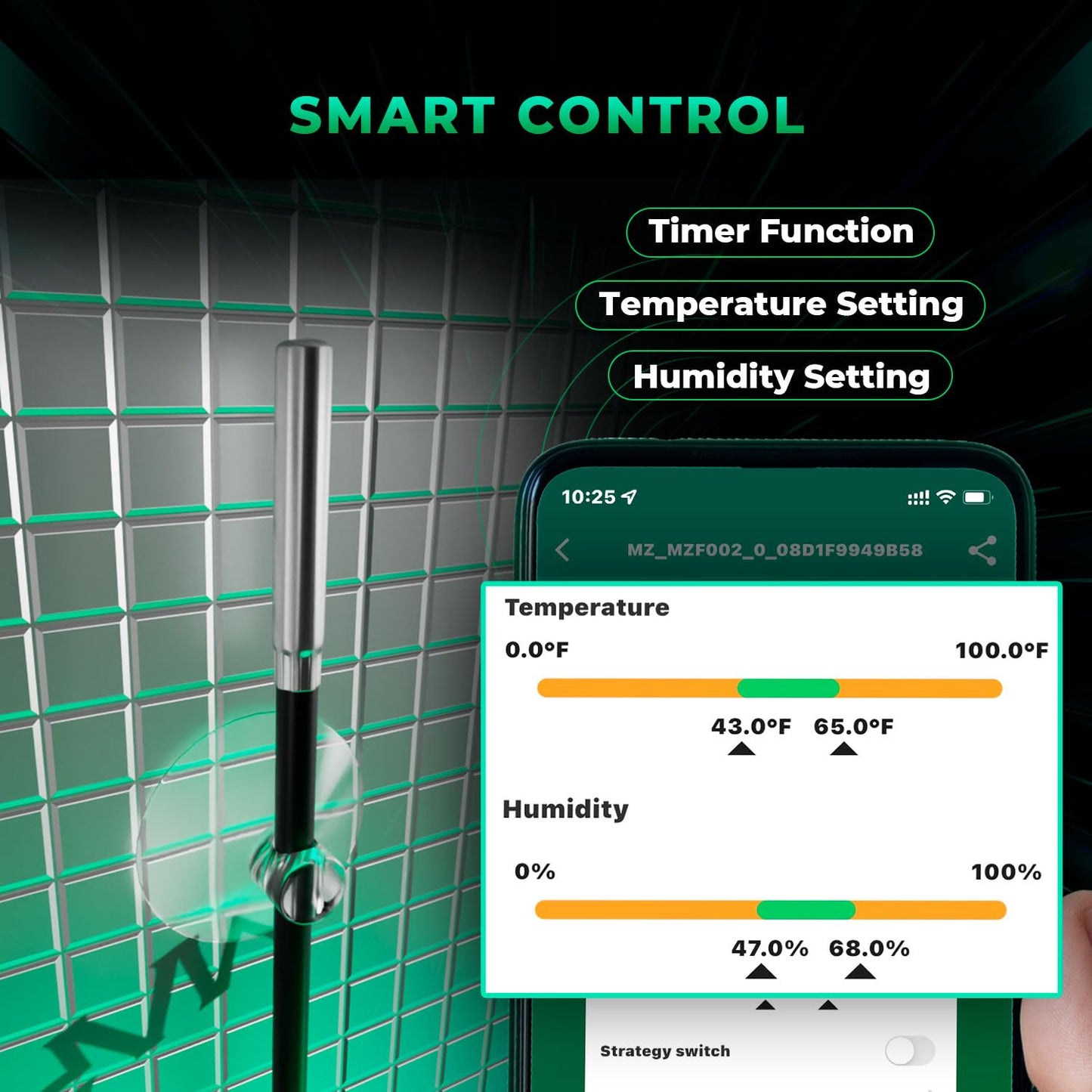 MARS HYDRO iFresh 6 Inch Smart Inline Duct Fan with Variable Speed Controller, Temperature and Humidity Probe Sensor, 402 CFM App Control Ventilation Exhaust Fan for Grow Tents, Hydroponics