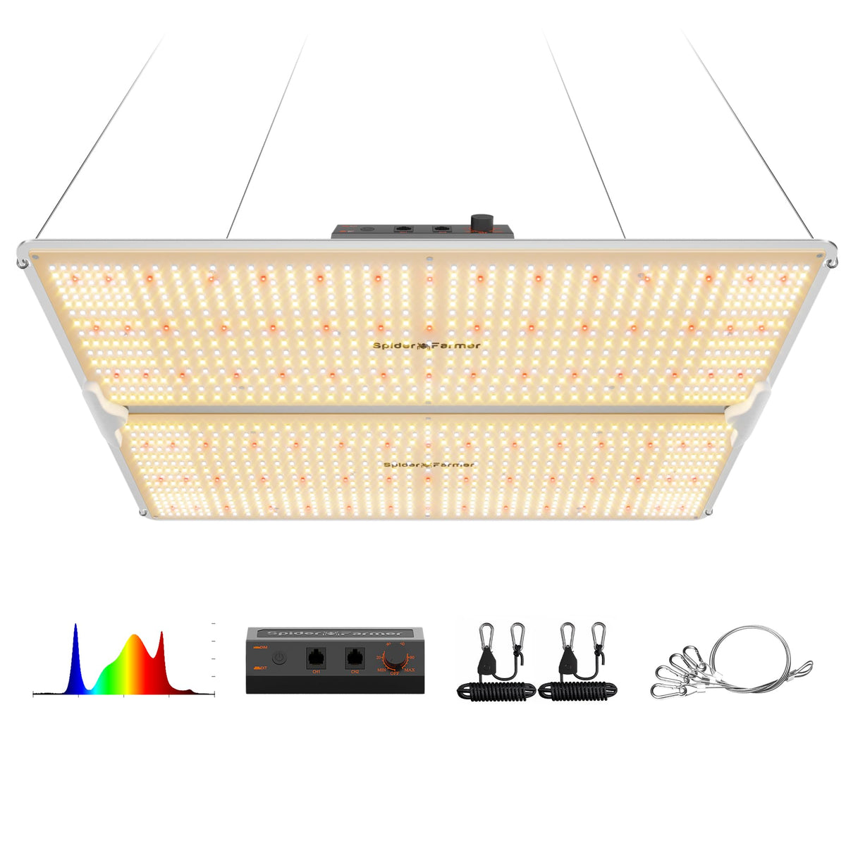 Spider Farmer SF1000 LED Grow Lights for Indoor Plants in 2x2/3x3 Grow Tent