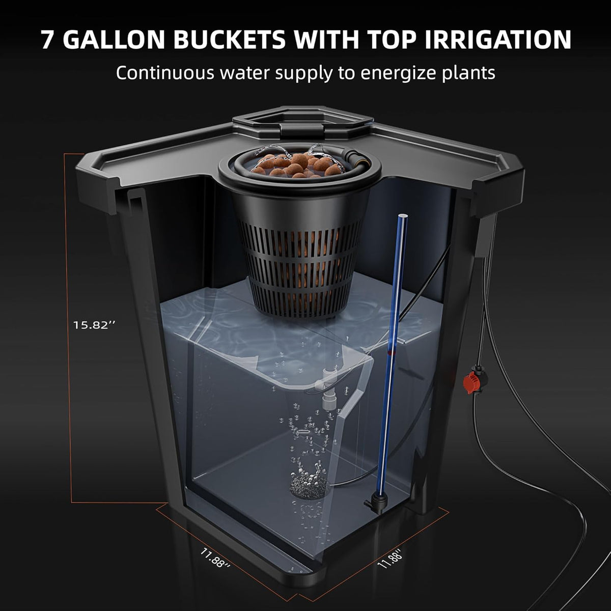 Spider Farmer DWC Hydroponics Growing System Kit 4 Buckets for Indoor Plant