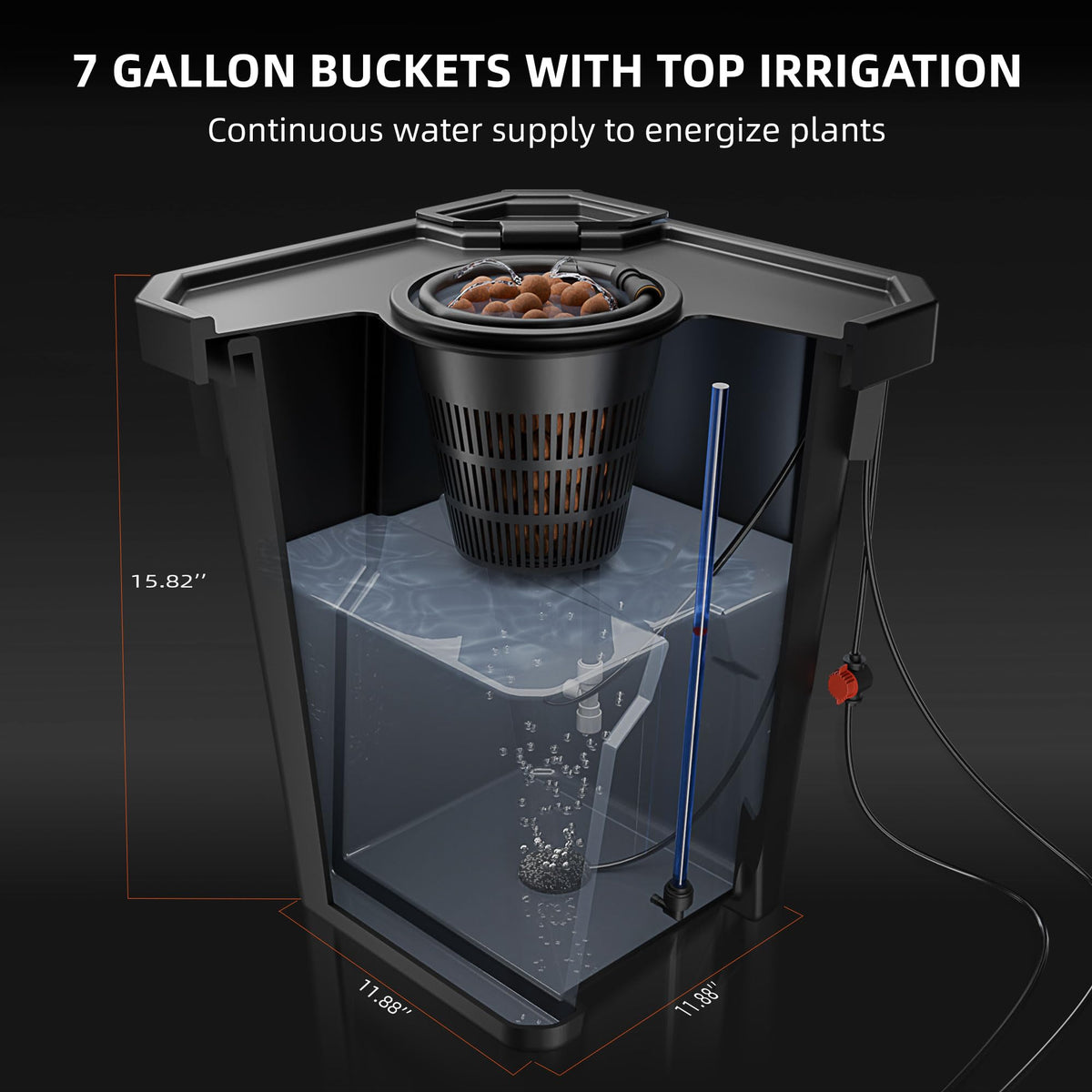 Spider Farmer DWC Hydroponics Growing System Kit 4 Buckets for Indoor Plant