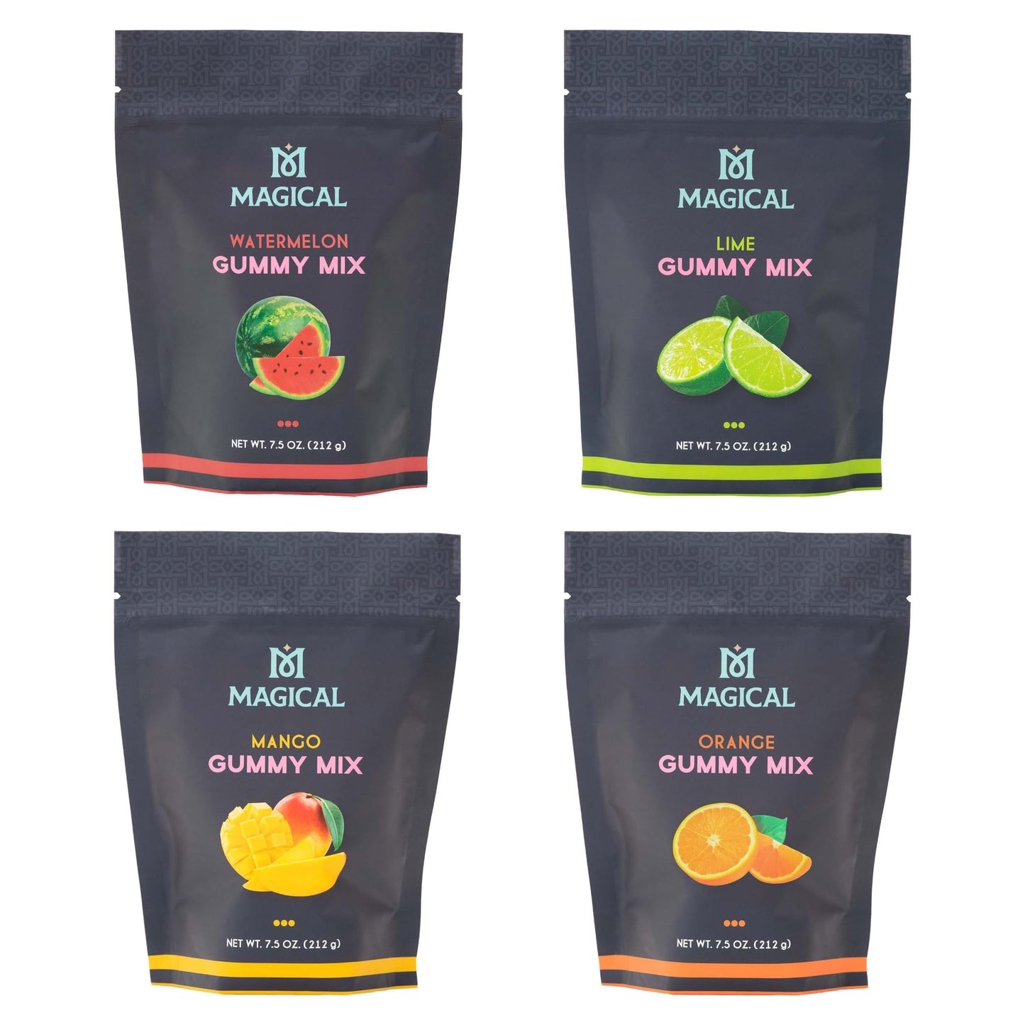 Magical Butter Normal Gummy Mix 4 Pack – Watermelon & Orange – Easy, Warm-Water Candy Mix for Homemade Gummies