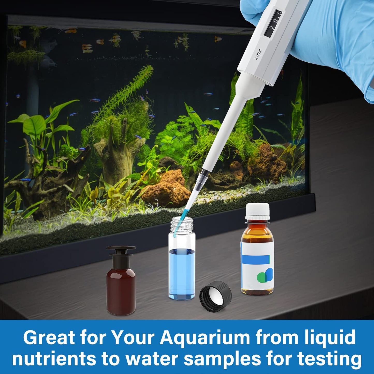 FOUR E'S SCIENTIFIC 100uL-1000uL High-Accurate Single-Channel Manual Adjustable Variable Volume Pipettes