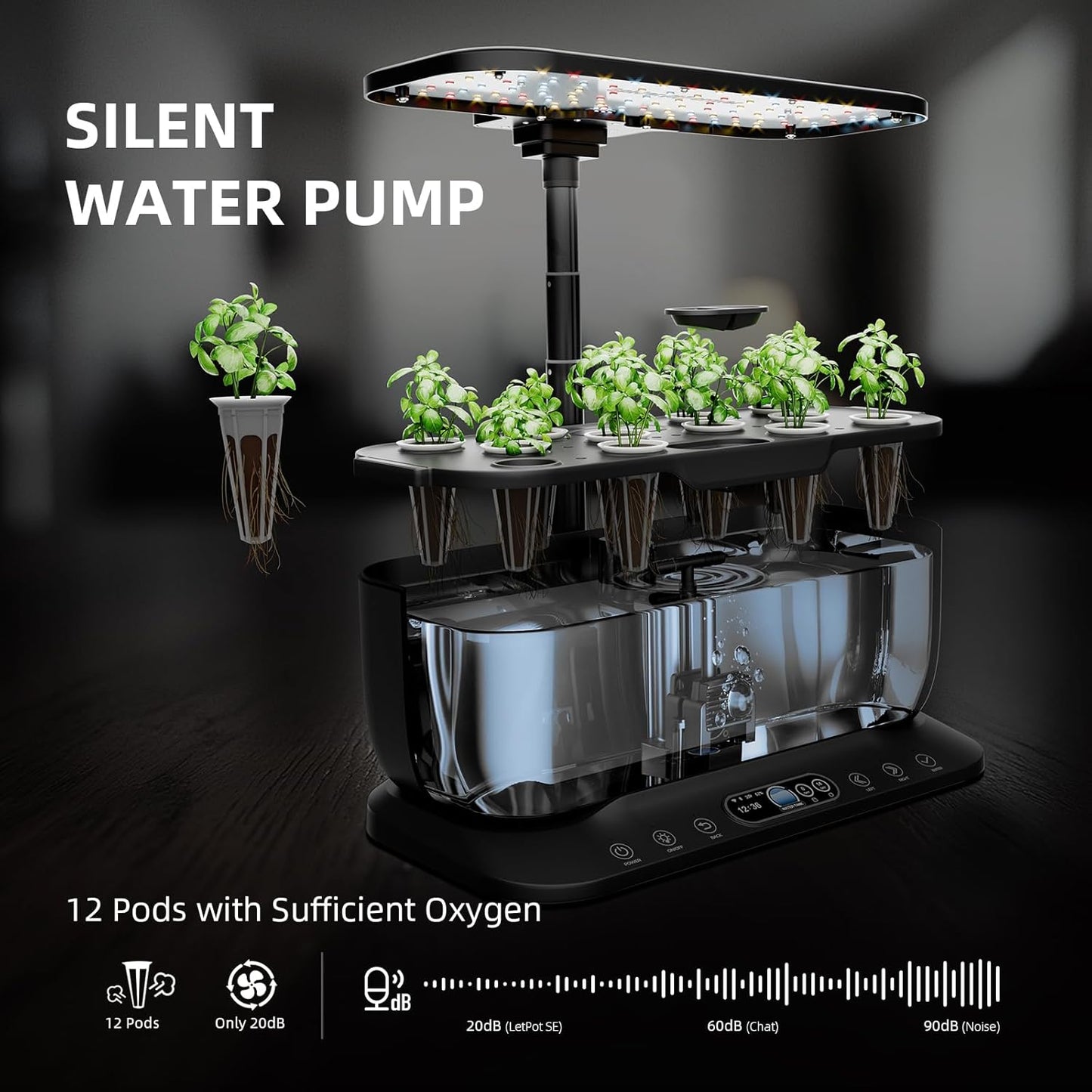 Spider Farmer Small Grow Tent for Aerogarden, SmartG12 Hydroponic Growing System