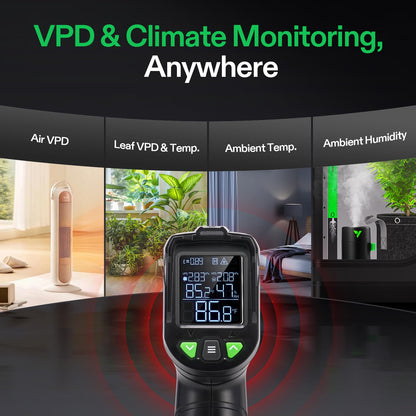 VIVOSUN VPD Thermometer, Handheld Environmental Monitor for Plants