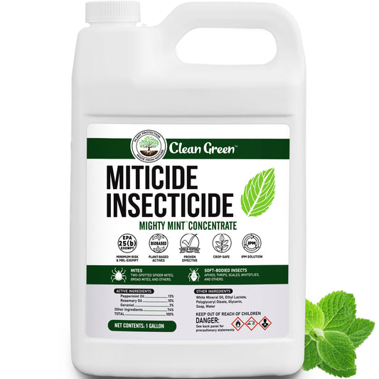 Miticide Insecticide – Botanical Concentrate for Spider Mites, Aphids, Disease, and Insects - OMRI Listed for Organic Use (128 oz)