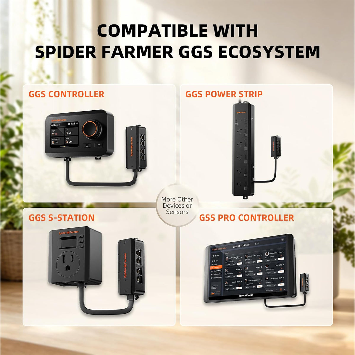 Spider Farmer GGS Pro Adapter Grow System Universal Ten-Port Expansion Hub