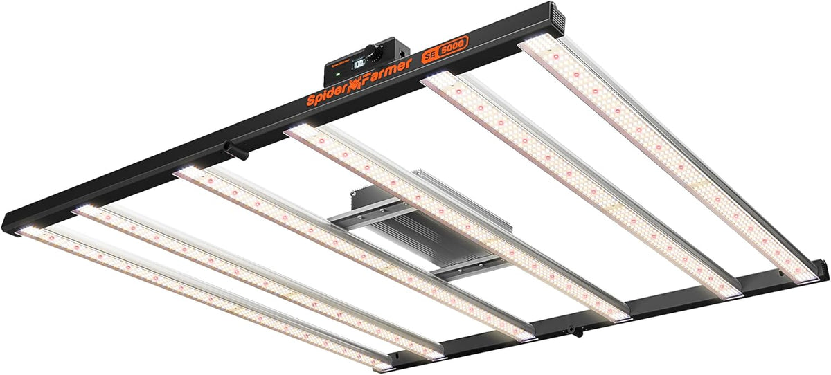 Spider Farmer SE5000 LED Grow Light 480W for 4x4 Grow Tents, App‑Controlled