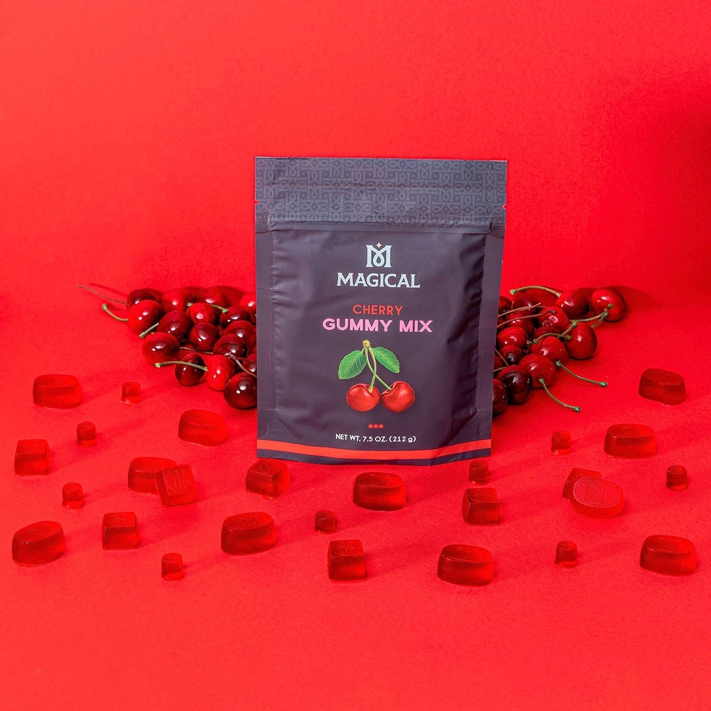 Magical Butter Gummy Making Kit – Gummy Maker with Normal Cherry Mix & Silicone Spatulas – Easy, Mess-Free Candy Making at Home