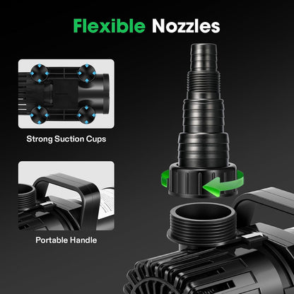 VIVOSUN Submersible Water Pumps, Multiple Flow Options