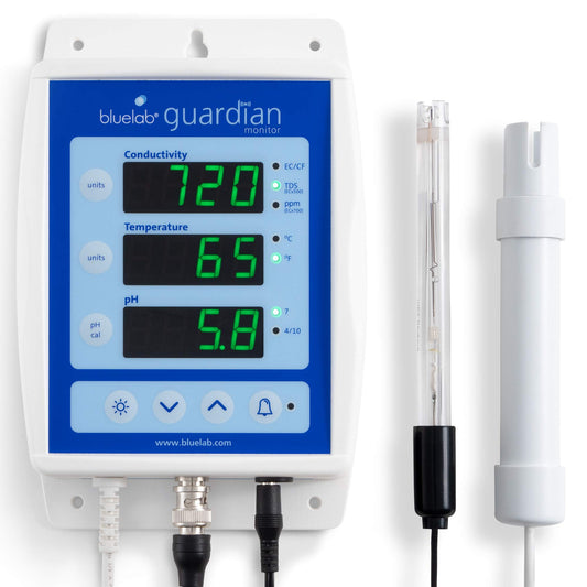 Bluelab Guardian Monitor Wi-Fi for Real-time pH, Temperature, and Conductivity (TDS) Measurements in Water with Calibration, 3 in 1 Digital Nutrient Meter for Hydroponic Systems and Indoor Plant Grow
