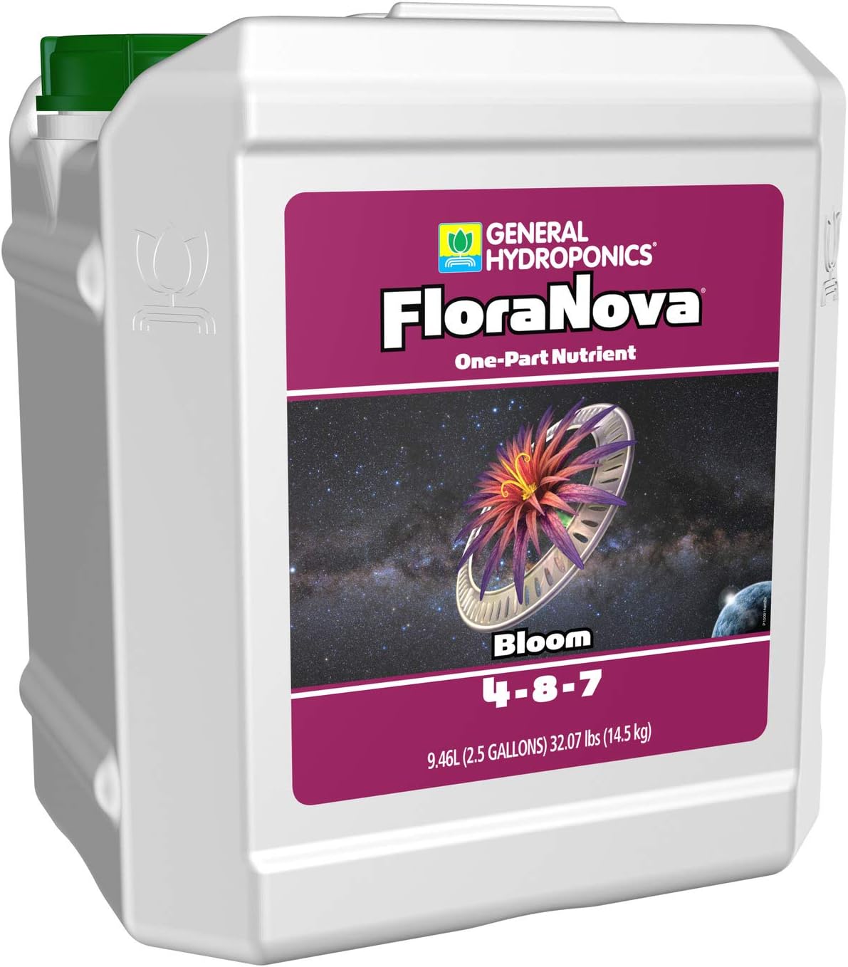 General Hydroponics FloraNova Grow 7-4-10, Robust Strength of Dry Fertilizer But in Rapid Liquid Form, Use for Hydroponics, Soilless Mixtures, Containers & Garden Grown Plants, 1-Quart