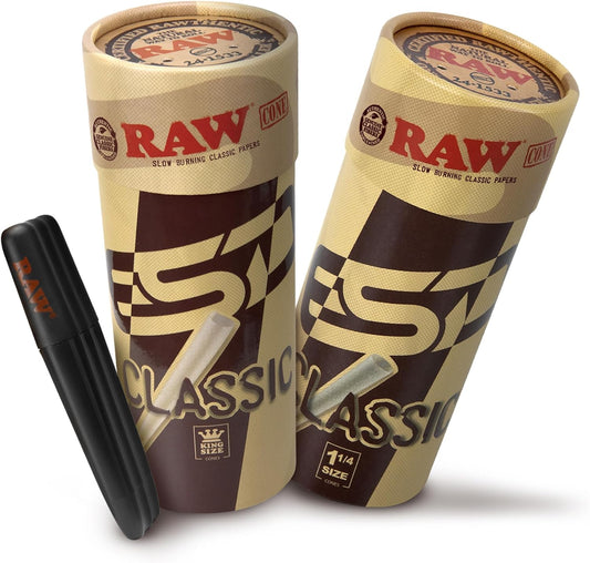 RAW 1¼ Cones 50 Pack + RAW King Size 50 Pack w/Three Tree Case