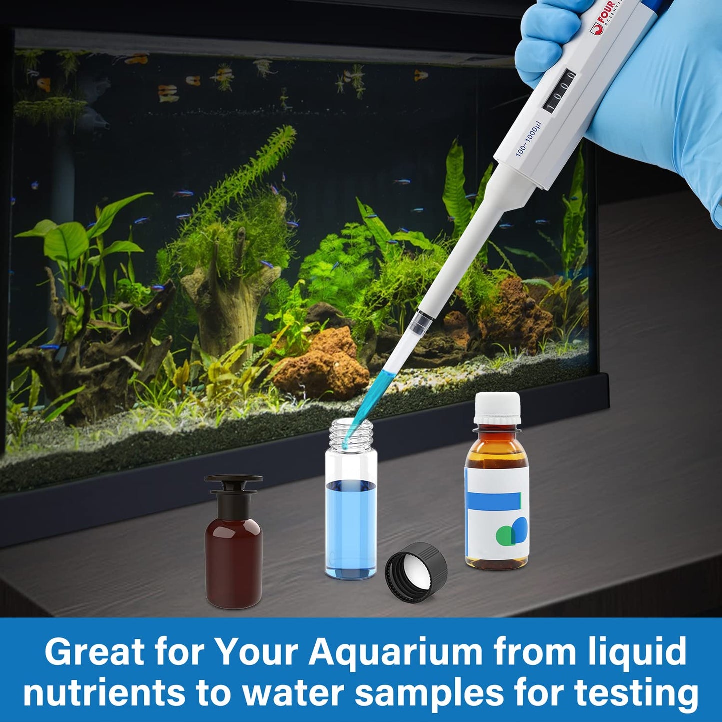 FOUR E'S SCIENTIFIC 1-10ML Single-Channel Pipettor Adjustable Variable Volume Micropipette High Accurate Pipettor for Laboratory