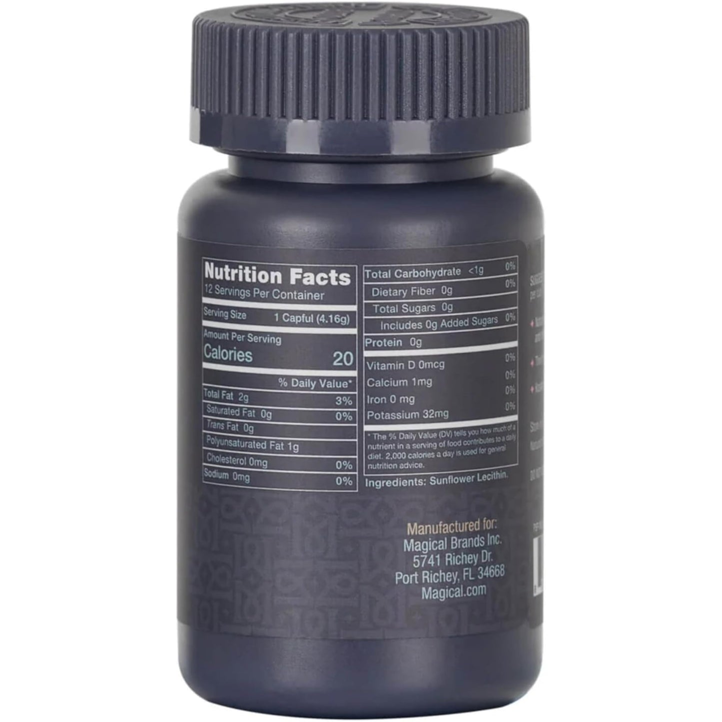 MAGICAL BUTTER Sunflower Lecithin Powder 2-Pack – Soy-Free, Non-GMO, Vegan & Kosher Emulsifier for Baking, Butter & Oil Stabilizer – 1.76 oz Each