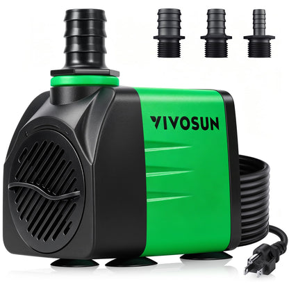 VIVOSUN Submersible Fountain Water Pumps, Multiple Options