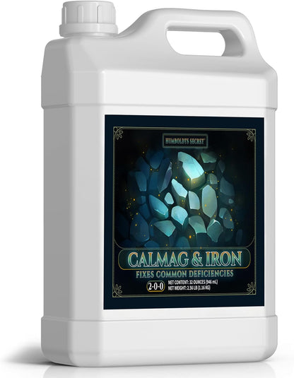 Humboldts Secret CalMag & Iron, Liquid Plant Nutrient Fertilizer, 32 Ounce