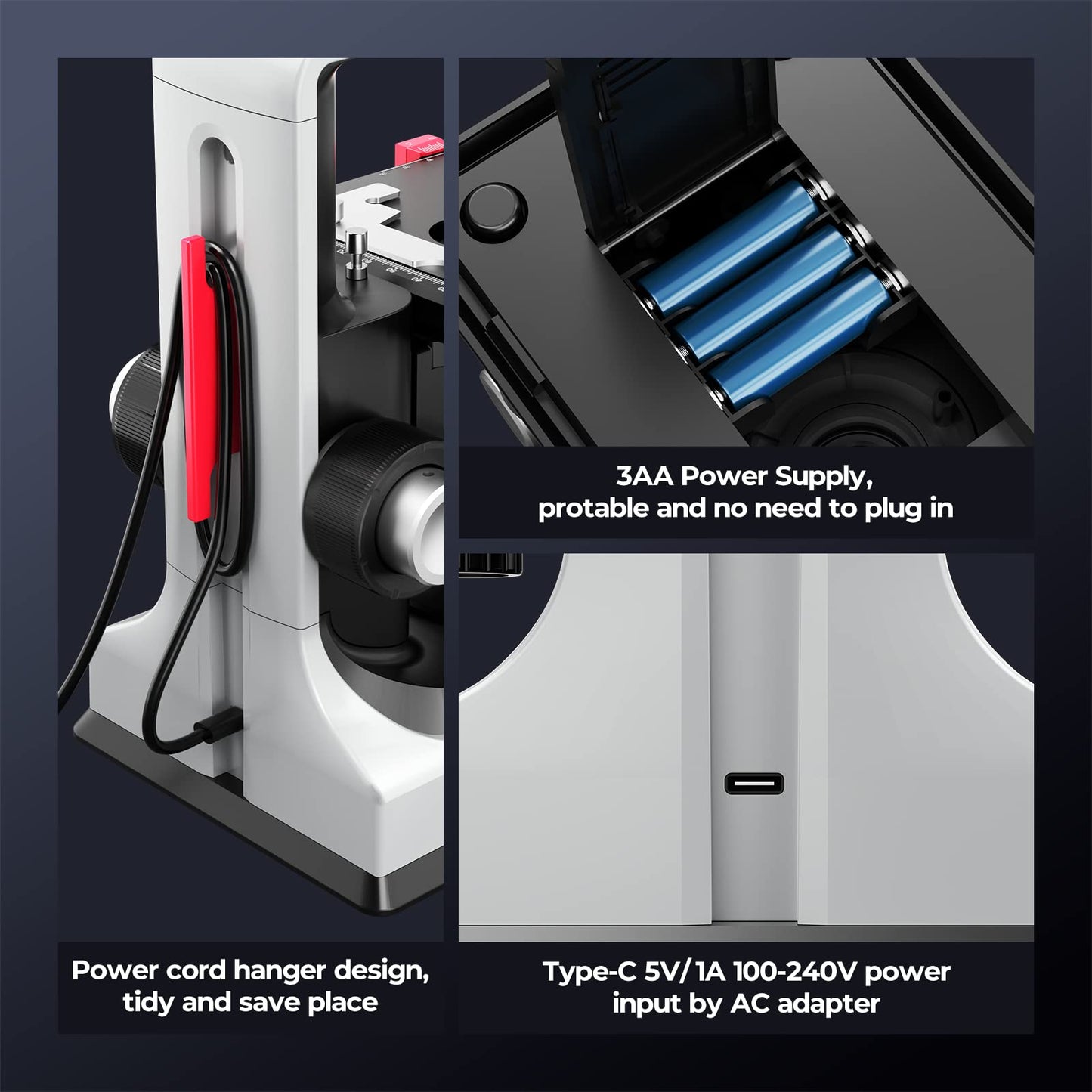 [24MP Smart Monitor] Vabiooth Lab Compound Trinocular Microscopes 40X-2500X Magnification with 7" Monitor Free Software-One Click Capturing Images & Video, Measuring Lengths, Wide-Field Eyepieces
