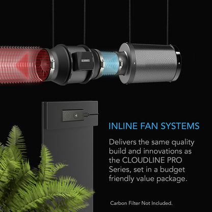 AC Infinity Inline Duct Fans with Controller Options