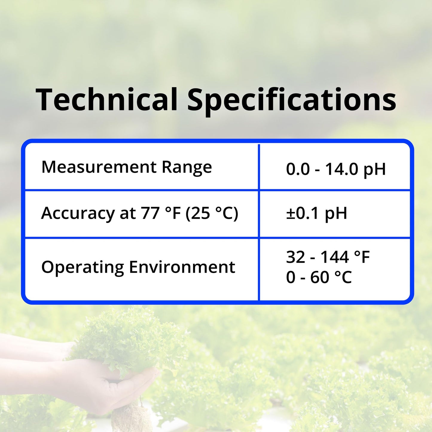 Bluelab PROBPH pH Probe for Water, Replacement Electrode for Meter, Monitor, and Controller with Easy Calibration, Tool for Hydroponic System and Indoor Plant Grow