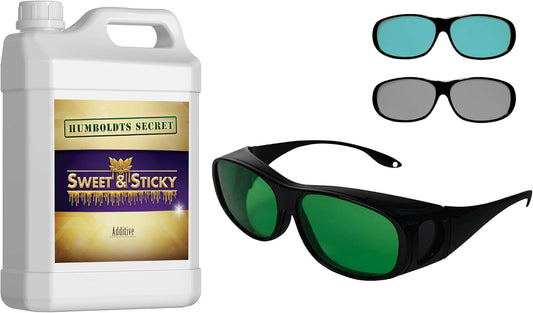 Humboldts Secret Sweet & Sticky – Carbohydrate and Saccharide Energy Source – Energy for Plants (1 Gal) w/Grow Room Glasses | Interchangeable Magnetic Sunglasses with UVA/UVB Blocking Protection