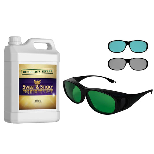 Humboldts Secret Sweet & Sticky – Carbohydrate and Saccharide Energy Source – Energy for Plants (32 oz) w/Grow Room Glasses | Interchangeable Magnetic Sunglasses with UVA/UVB Blocking Protection