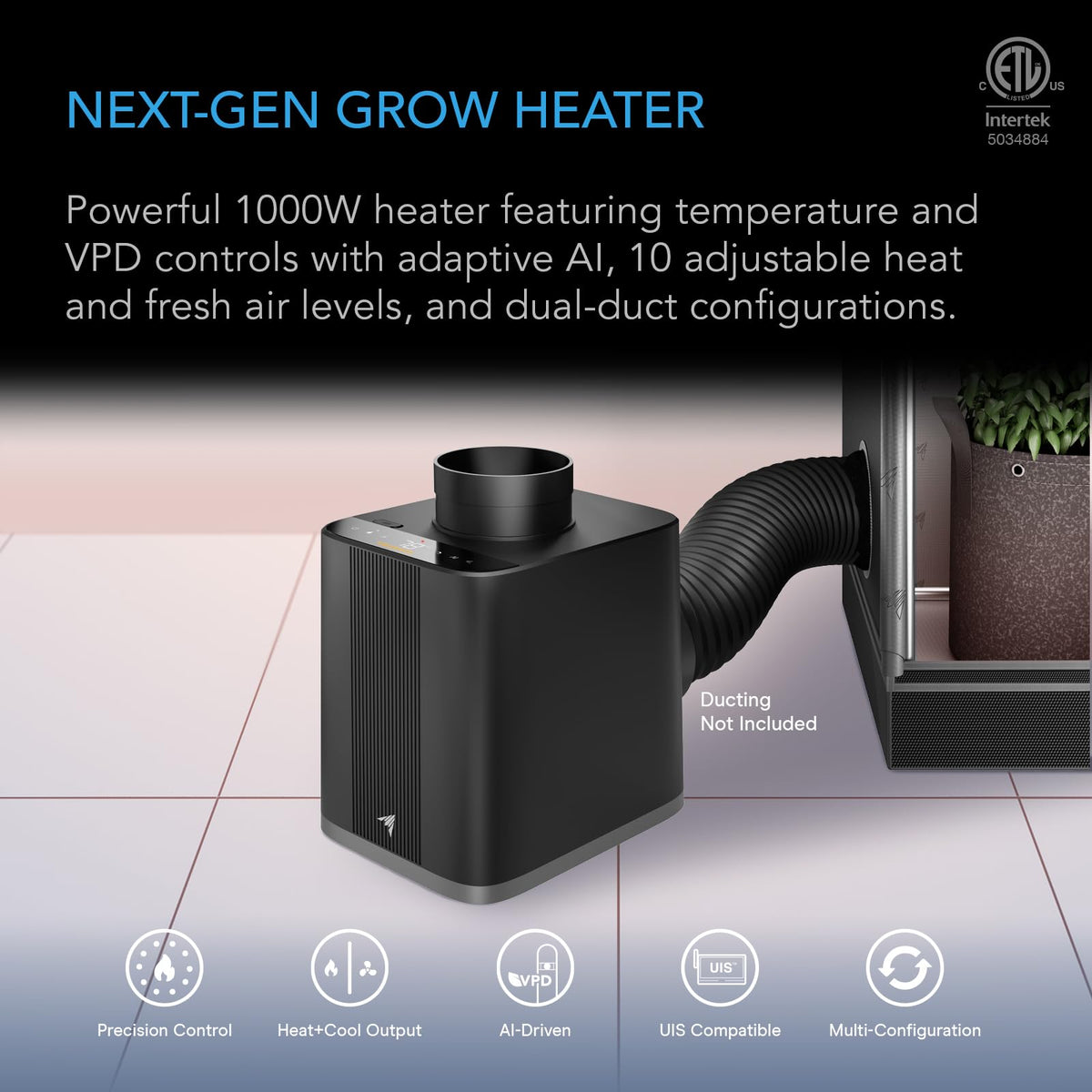 AC Infinity THERMOFORGE Heaters and Hose Accessory Options
